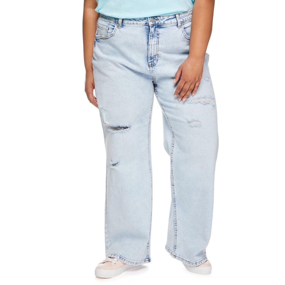 No Boundaries Light Blue Flare & Wide Leg Jeans